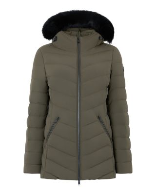 Roselawn Shearling Trim Down Jacket