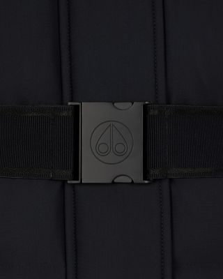 Gold Cambria Shearling Trim Down Jacket