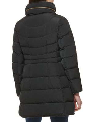 Quilted Hidden Hood Coat