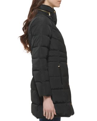 Quilted Hidden Hood Coat