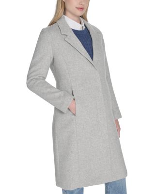 Single Breasted Notch Collar Coat