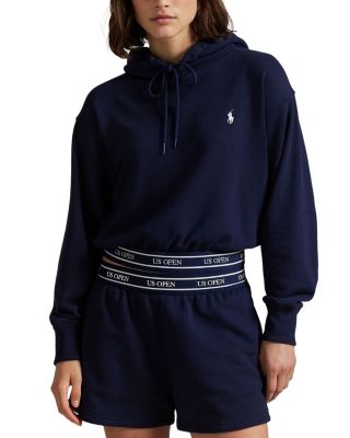 US Open Logo Waistband Cropped Hoodie