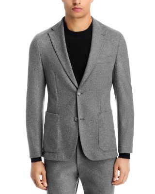 Hanry Slim Fit Tech Flannel Jersey Unstructured Sport Coat