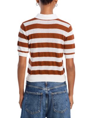 The Bold Stripe Polo Sweater