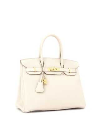 Birkin 30 Handbag Light Togo with Gold Hardware