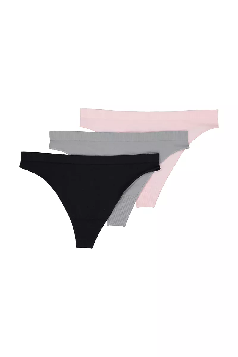 Brabar Comfy Undies Hi Leg Thong, 3 Pack