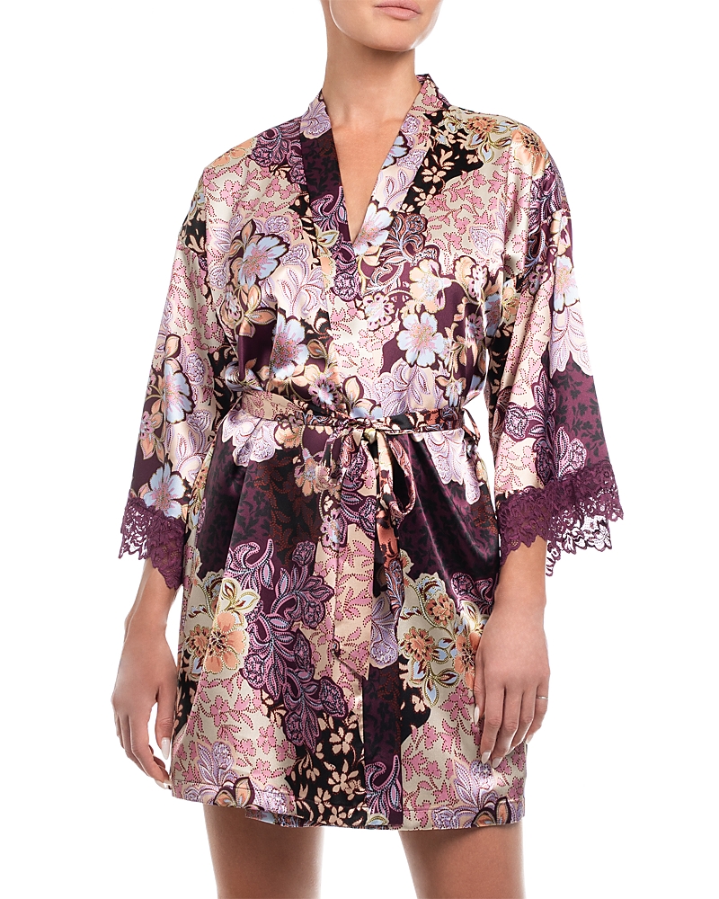 In Bloom By Jonquil Anna Wrap Robe In Purple
