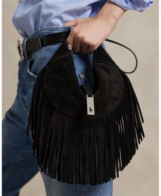 Polo ID Fringe Suede Mini Shoulder Bag