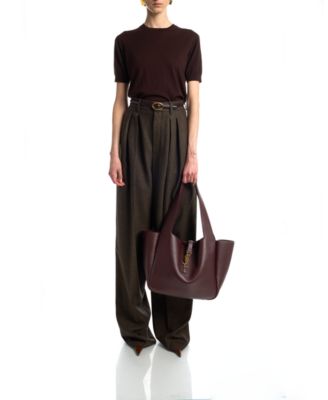 Le 5 A 7 Bea Shoulder Tote Bag In Grained Leather