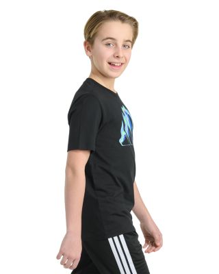 Boys' Short Sleeved Flame Logo Graphic Tee - Big Kid