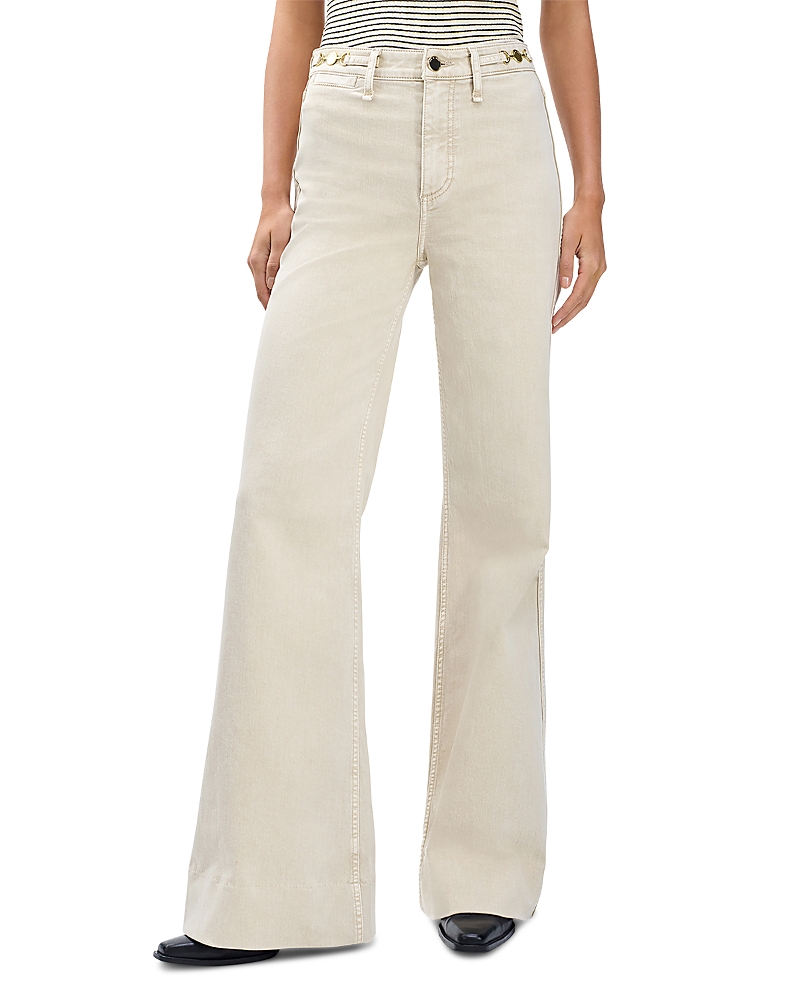 Rag & Bone Skylar High Rise Trouser Jeans In Sand Stone In Neutral