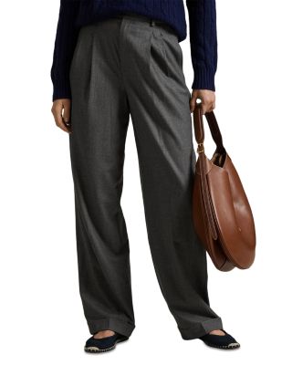 Flannel Wide Leg Pants