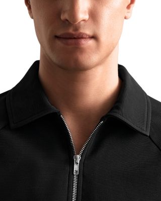 Winston Textured Raglan Half Zip Polo Shirt