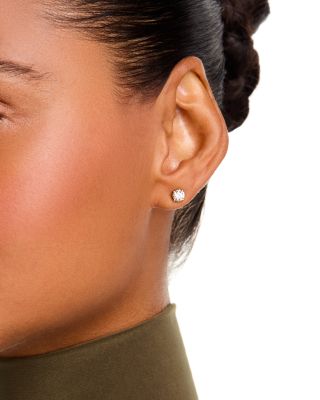 Certified Diamond Colorless Stud Earrings in 18K Yellow Gold, 1.00 tcw