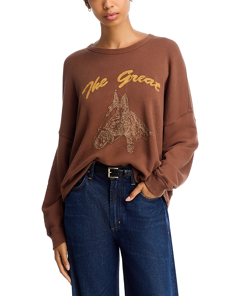 The Great The Team Mate Sweatshirt In Brown