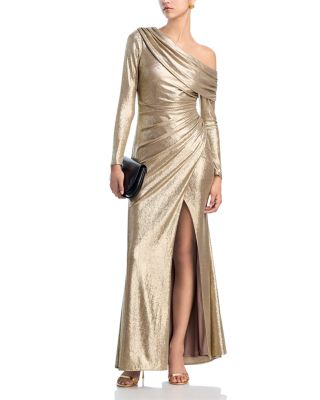 Draped Foiled Gown - Exclusive