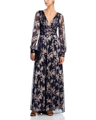 Metallic Leaf Gown - Exclusive