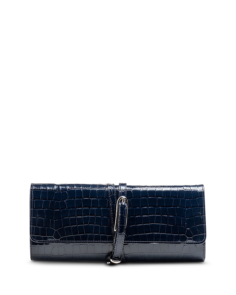 Liffner Leather Belted Clutch