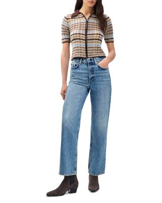 Shea High Rise Straight Ankle Jeans in Ithaca
