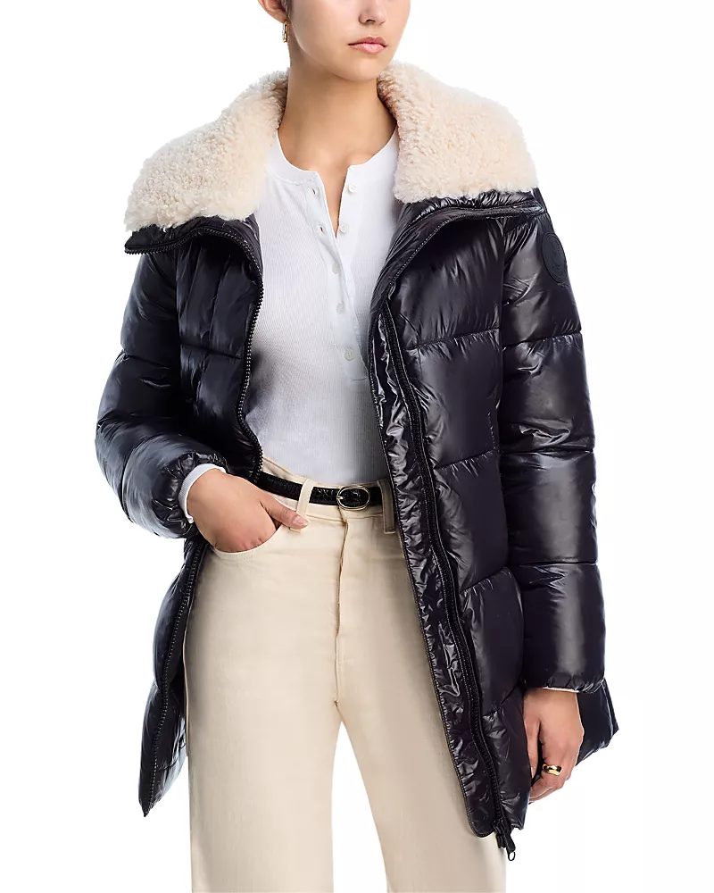 Save The Duck Bonita Faux Shearling Puffer Jacket