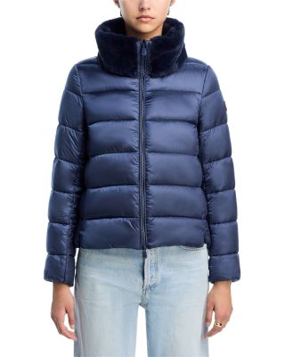 Mei Faux Fur Trim Quilted Jacket