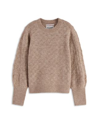 Girls' Ajour Knitted Sweater - Little Kid, Big Kid