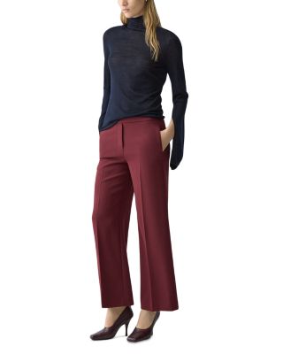 High Neck Slit Sleeve Tee