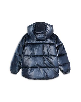 Girls' Short Metallic Puffer Jacket - Little Kid, Big Kid