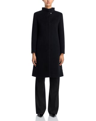 Notch Stand Collar Long Coat