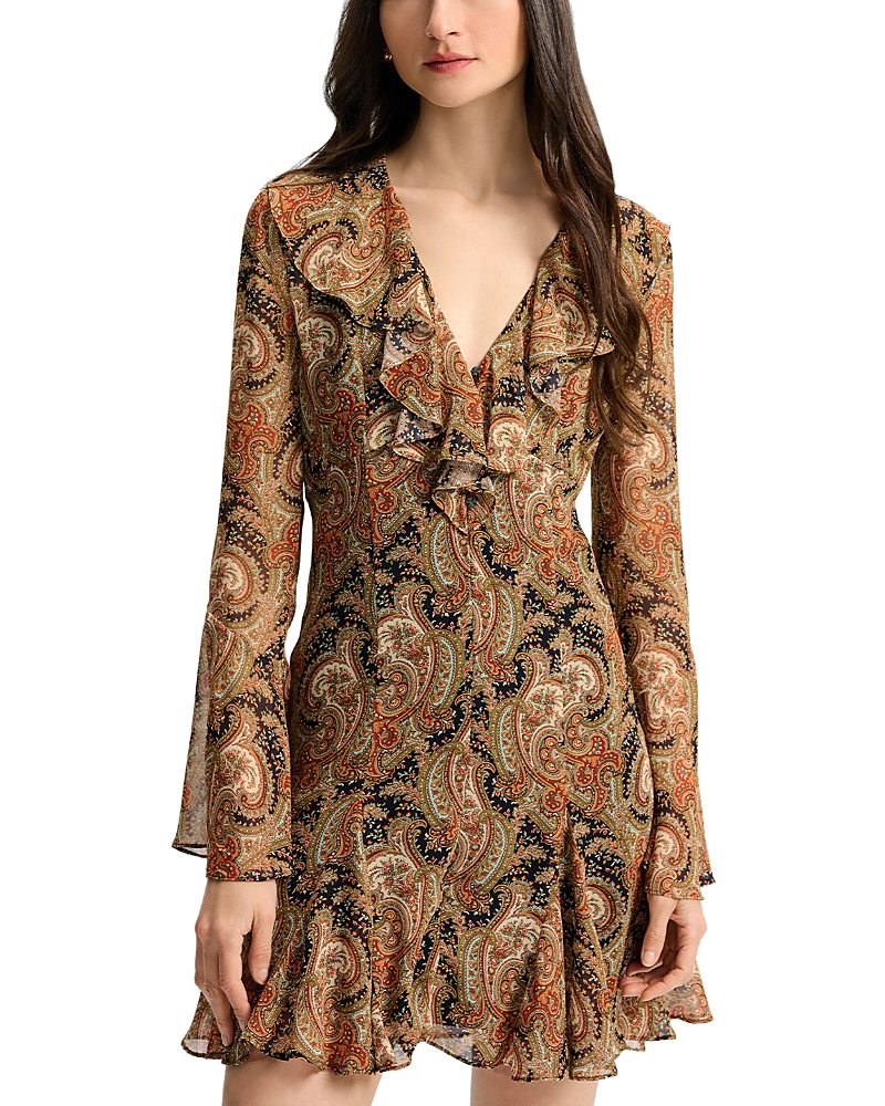 Veronica Beard Adrienne Silk Dress In Multi