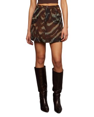 Kathy Sheer Silk Miniskirt