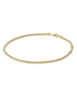 18K Gold Caviar Bracelet, 2mm