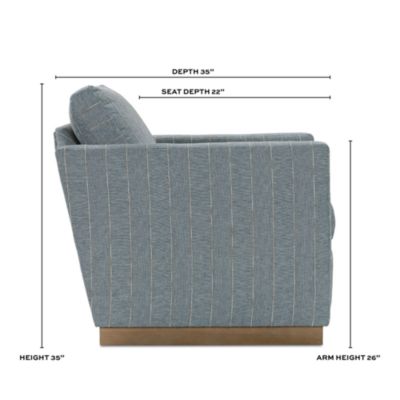 Inwood Fabric Swivel Chair - Exclusive