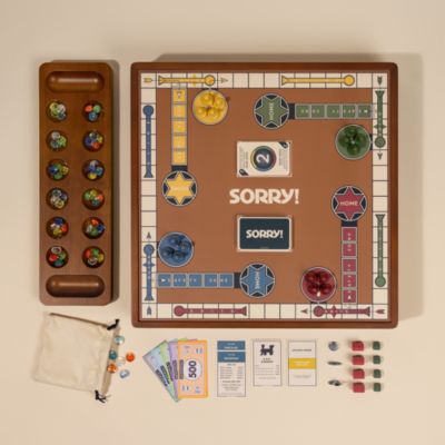 3 in 1 Premium Game Collection: Monopoly, Sorry and Mancala