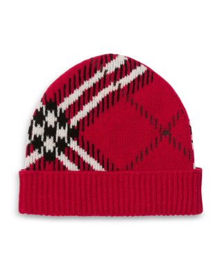 Check Cashmere Blend Beanie - Exclusive