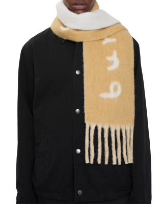 Reversible Logo Alpaca & Wool Blend Scarf