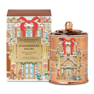 Glasshouse Fragrances - Gingerbread House Candle 13.4 oz.