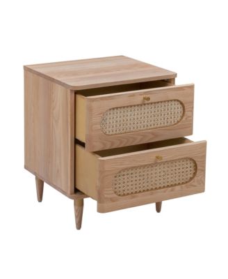 Carmen Cane 2-Drawer Nightstand