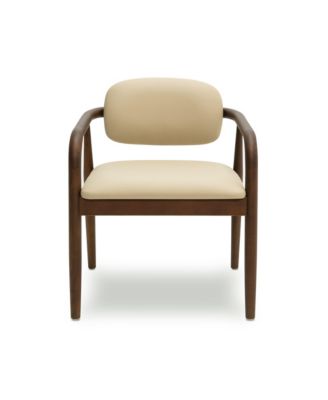 Betsy Faux Leather Dining Chair in Taupe