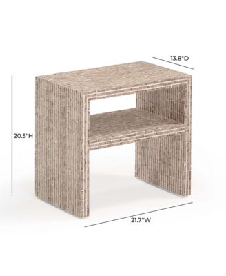 Derry Capiz Shell Nightstand