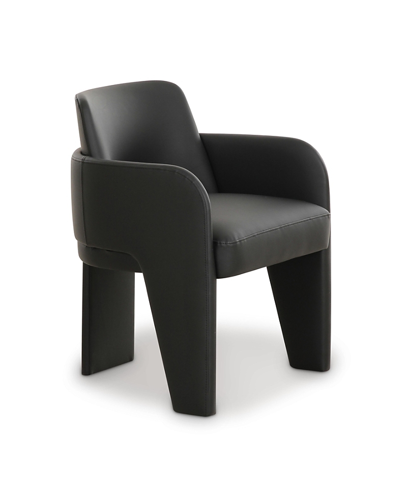 Tov Furniture Leo Performance Faux Leather Dining Chair In Black