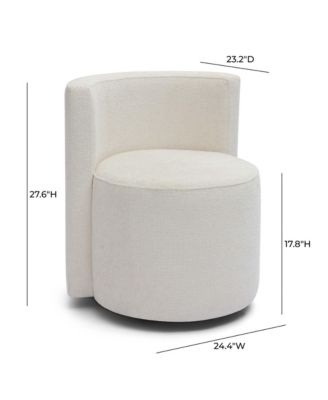 Alyssa Chenille Rolling Desk Chair