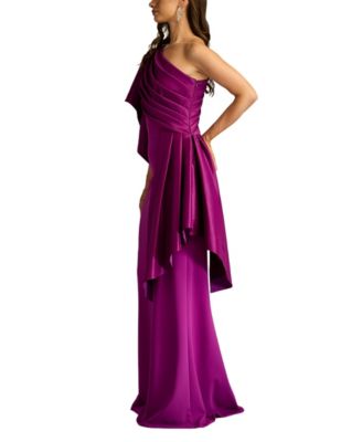  Santa Fe Draped Flounce Gown