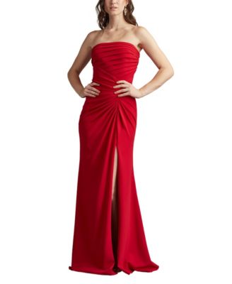  Dorsett Pleated Crepe Gown