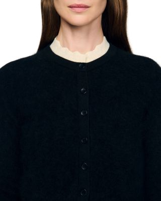 Amaro Pointelle Collar Cardigan