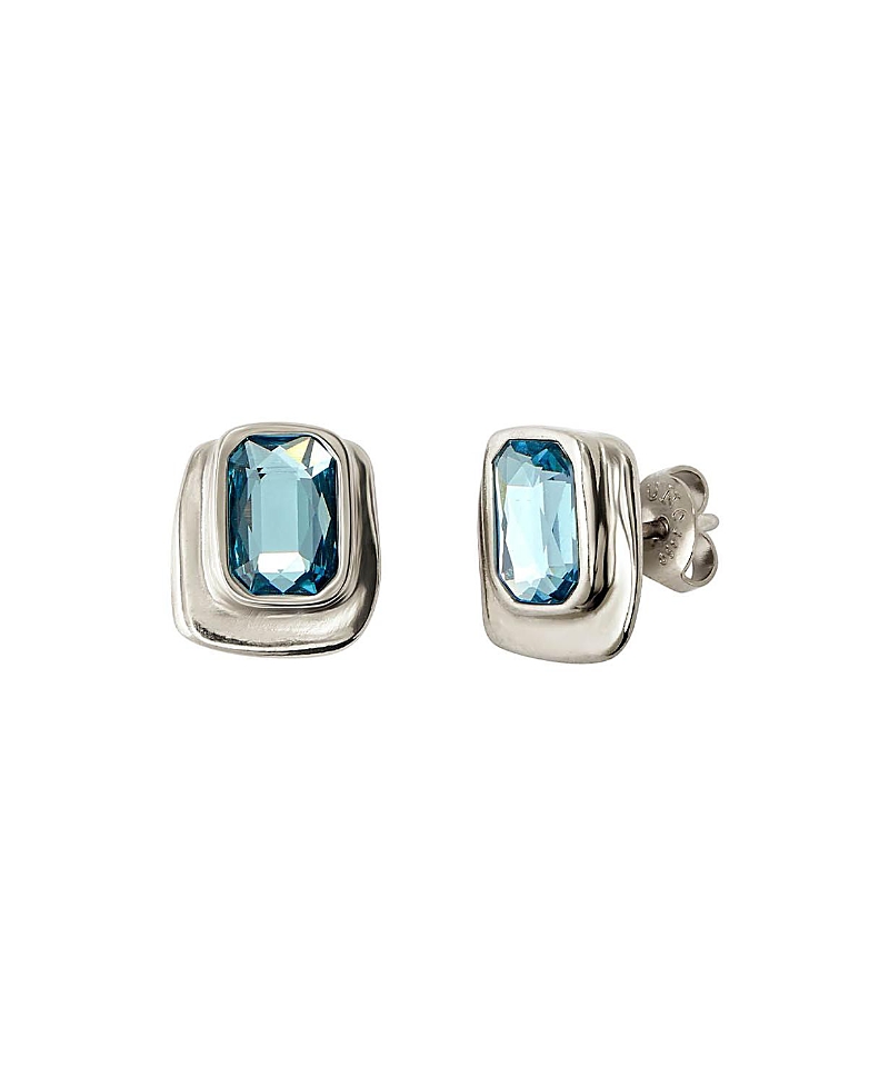 Unode50 Rectangle Crystal Earrings In Multi