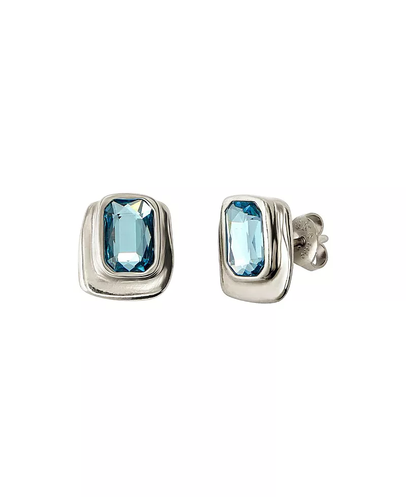 UNOde50 Rectangle Crystal Earrings