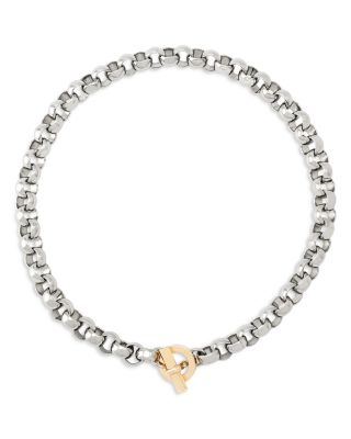 Rolo Link Collar Necklace, 17" 