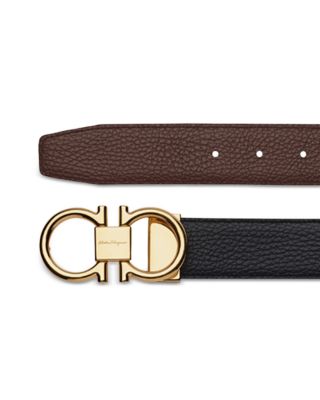 Men's Double Gancini Reversible Leather Belt