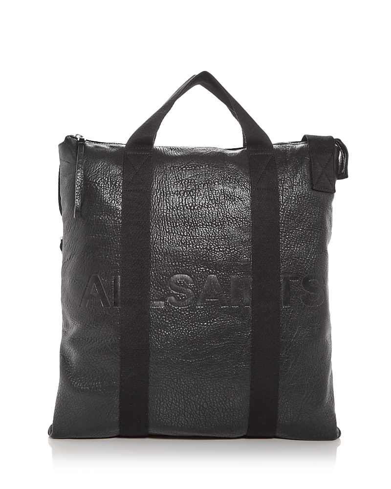 Allsaints Kei Leather Backpack In Black